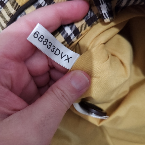 Harold’s Size 10 Brown White Yellow Plaid Mini Skirt Front Pockets Preppy 19" - Picture 12 of 14